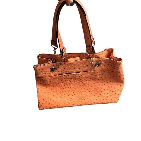 New! Pink Vegan Leather Tote - Picture 1 of 3